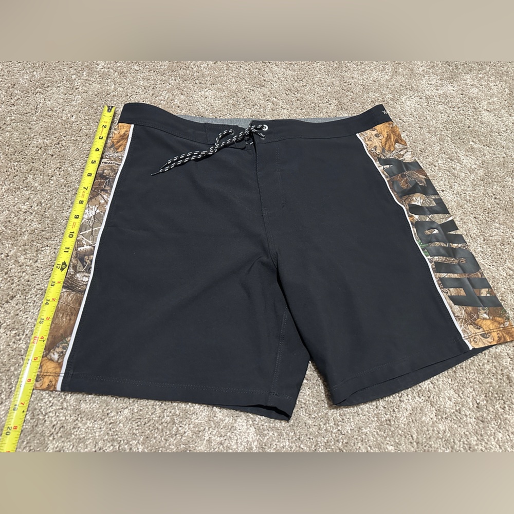 Hurley mens Black and Camo Shorts